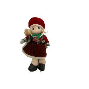 Precious Moments Classic Doll Tara 1998 Skater Doll with‎ Tam 16"